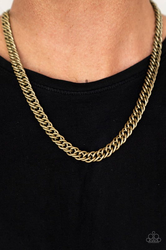 ​Winners Circle - Brass - Paparazzi Necklace Image