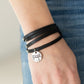 Wonderfully Worded - Black - Paparazzi Bracelet Image