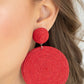 ​Circulate The Room - Red - Paparazzi Earring Image