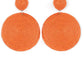 Circulate The Room - Orange - Paparazzi Earring Image