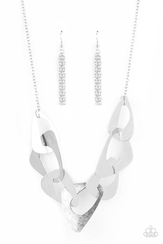 ​Guide To The Galaxy - Silver - Paparazzi Necklace Image