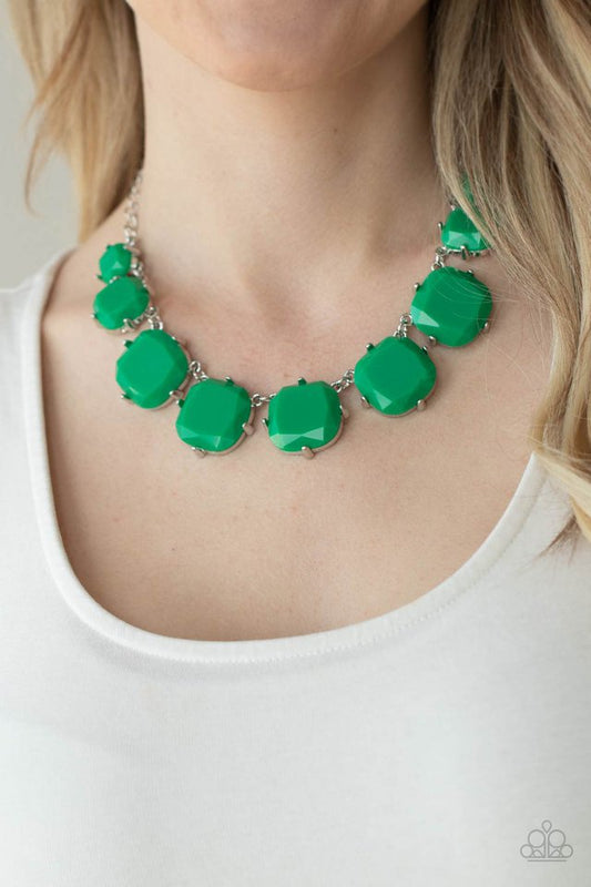 Prismatic Prima Donna - Green - Paparazzi Necklace Image