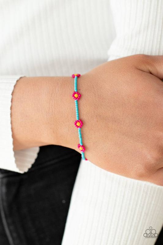 ​Camp Flower Power - Pink - Paparazzi Bracelet Image