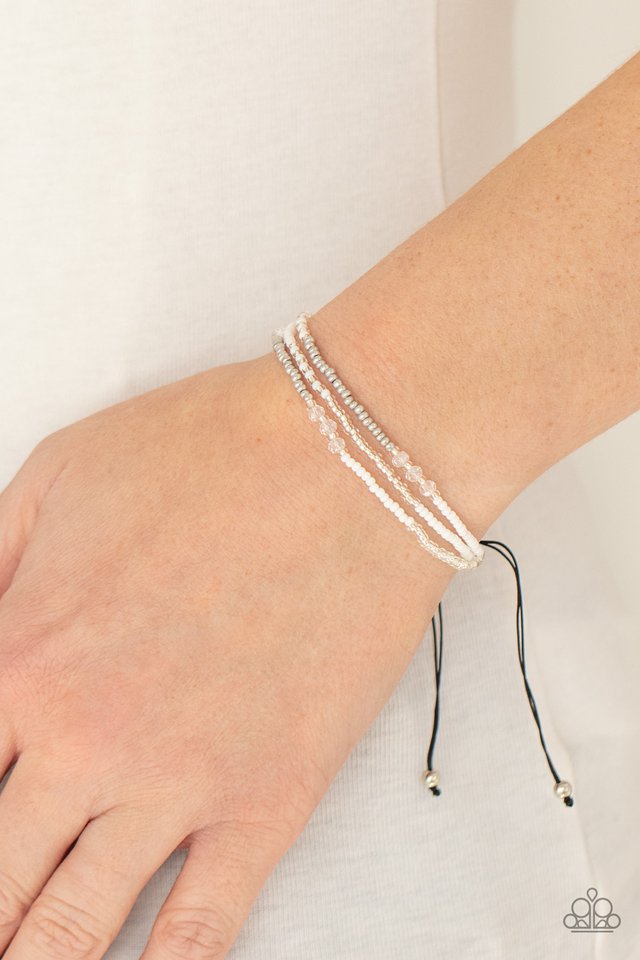 ​BEAD Me Up, Scotty! - White - Paparazzi Bracelet Image