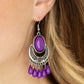 ​Prairie Flirt - Purple - Paparazzi Earring Image