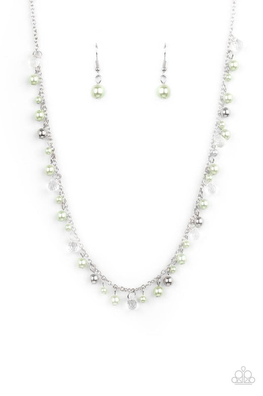 Pearl Essence - Green - Paparazzi Necklace Image