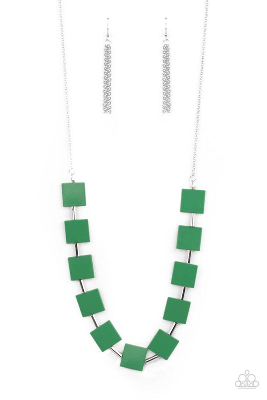 ​Hello, Material Girl - Green - Paparazzi Necklace Image