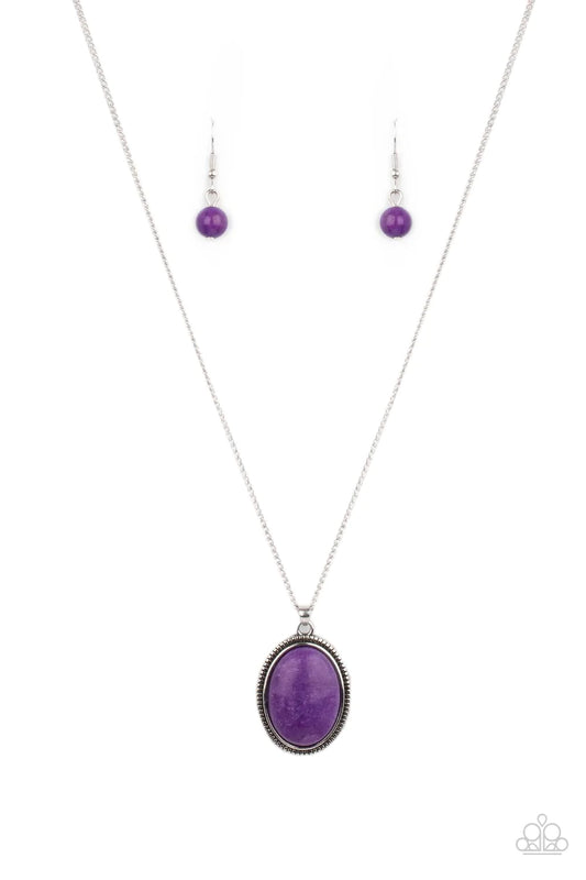 Paparazzi Necklace ~ Tranquil Talisman - Purple