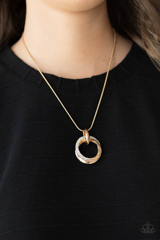 ​Sphere of Influence - Gold - Paparazzi Necklace Image