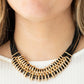 ​Lock, Stock, and SPARKLE - Gold - Paparazzi Necklace Image