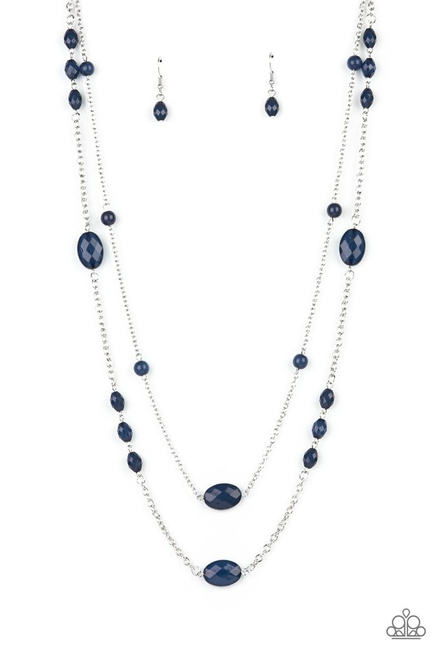 ​​Day Trip Delights - Blue - Paparazzi Necklace Image