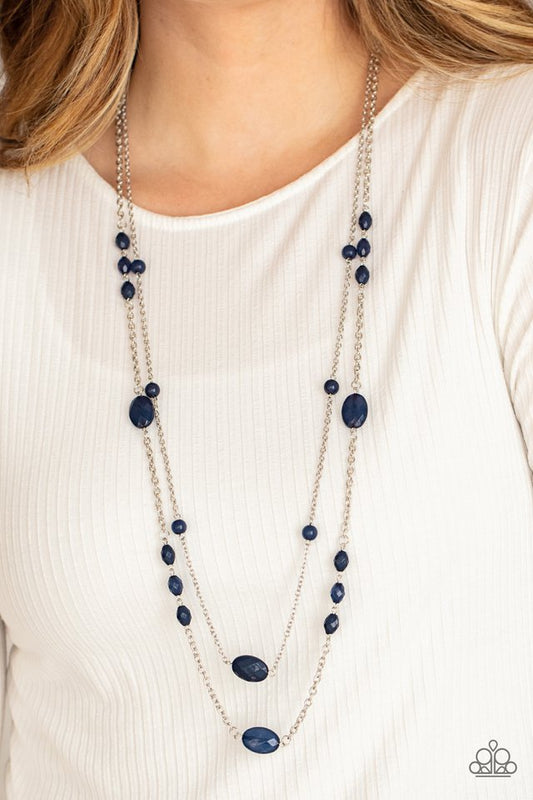 ​​Day Trip Delights - Blue - Paparazzi Necklace Image