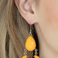 ​​POWERHOUSE Call - Orange - Paparazzi Earring Image