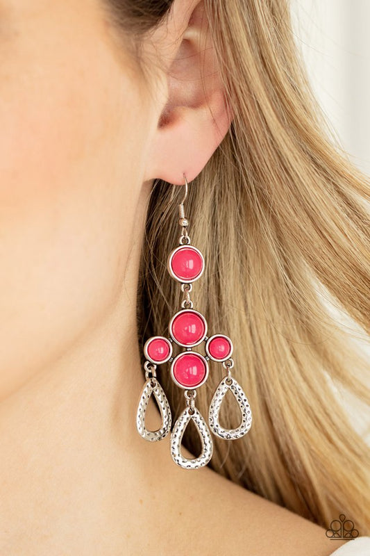 Mediterranean Magic - Pink - Paparazzi Earring Image