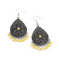 Blossoming Teardrops - Yellow - Paparazzi Earring Image