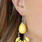 POWERHOUSE Call - Yellow - Paparazzi Earring Image