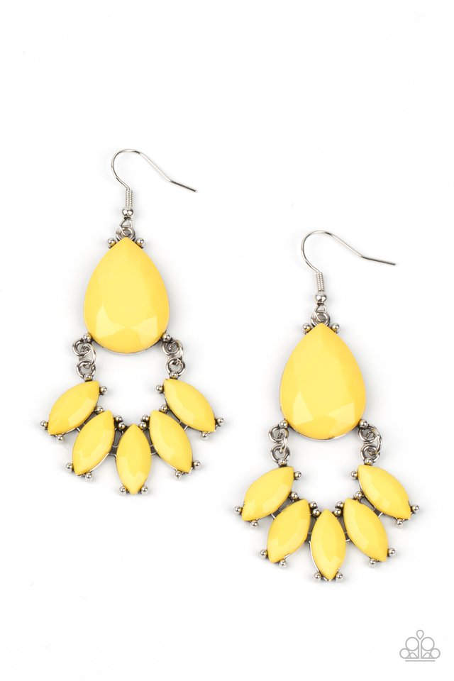 POWERHOUSE Call - Yellow - Paparazzi Earring Image