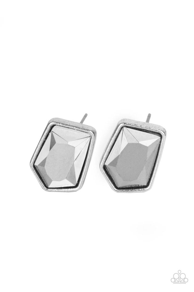 ​Indulge Me - Silver - Paparazzi Earring Image