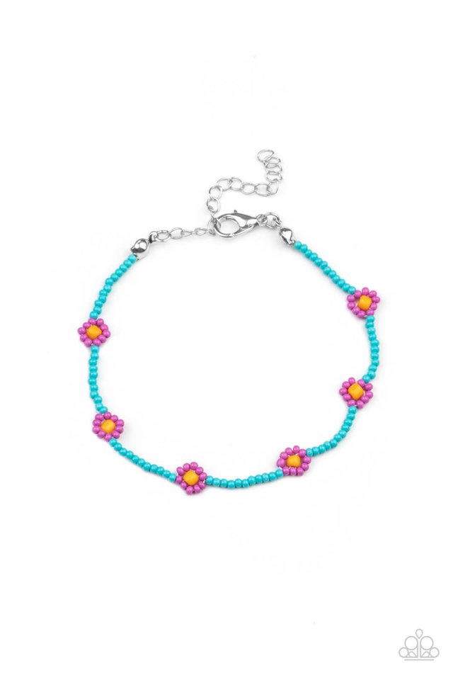 ​Camp Flower Power - Purple - Paparazzi Bracelet Image