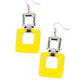 Twice As Nice - Yellow - Paparazzi Earring Image