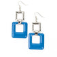 Twice As Nice - Blue - Paparazzi Earring Image