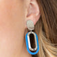 Melrose Mystery - Blue - Paparazzi Earring Image