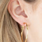 City Classic - Gold - Paparazzi Earring Image