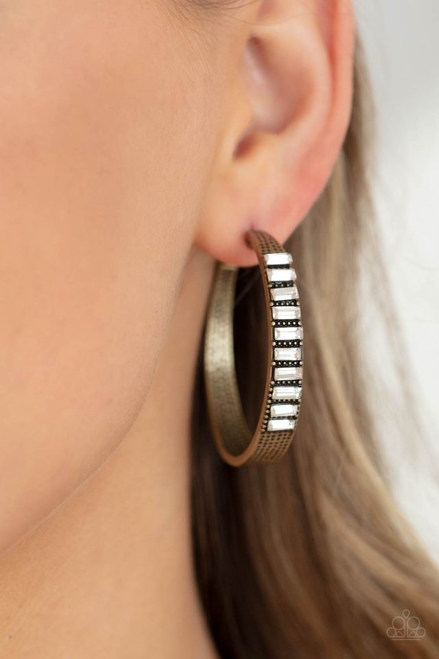 More To Love - Brass - Paparazzi Earring Image