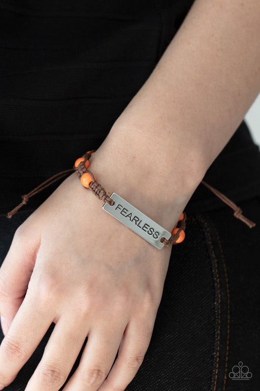 Conversation Piece - Orange - Paparazzi Bracelet Image