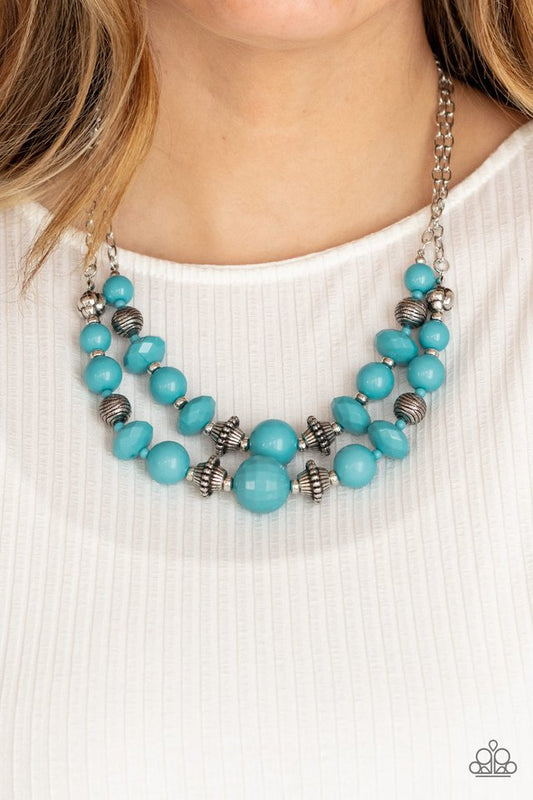 Upscale Chic - Blue - Paparazzi Necklace Image