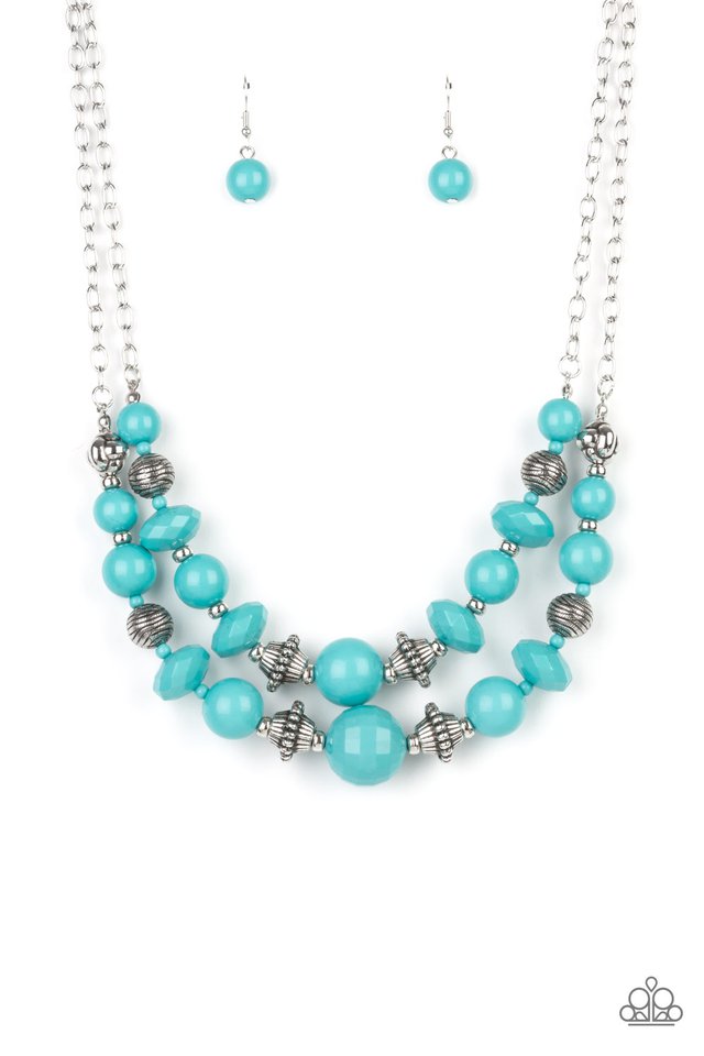 Upscale Chic - Blue - Paparazzi Necklace Image