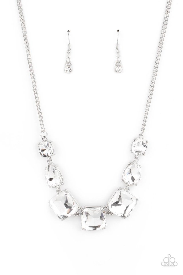 ​Unfiltered Confidence - White - Paparazzi Necklace Image