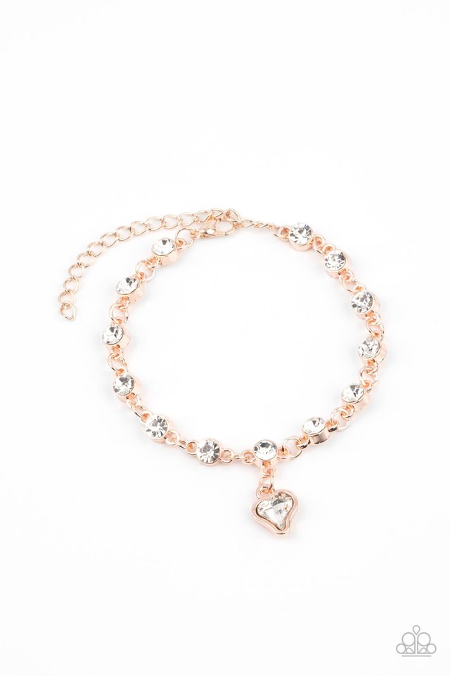 Sweet Sixteen - Rose Gold - Paparazzi Bracelet Image