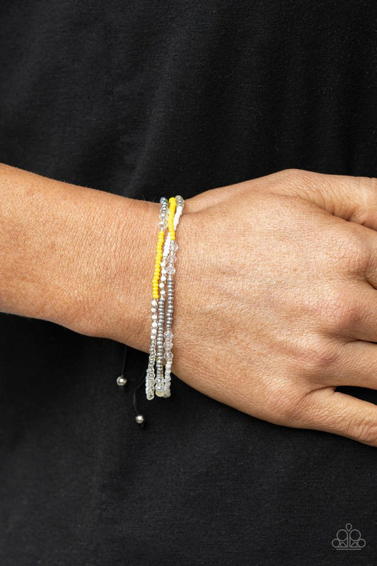 ​BEAD Me Up, Scotty! - Yellow - Paparazzi Bracelet Image