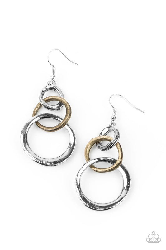 Harmoniously Handcrafted - Silver - Paparazzi Earring Image