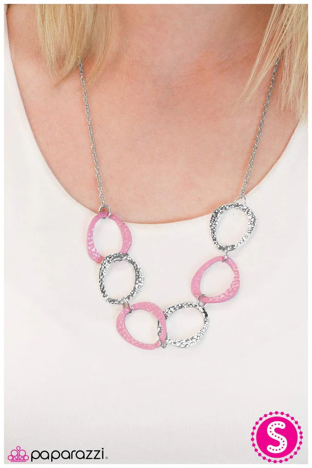 Paparazzi Necklace ~ Bound For Glory - Pink