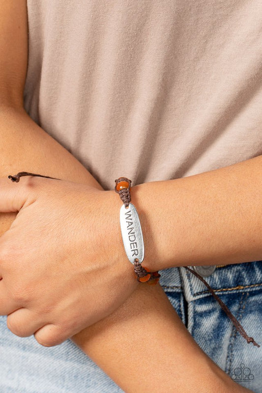 ​Roaming For Days - Orange - Paparazzi Bracelet Image