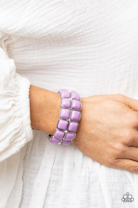 ​Double The DIVA-ttitude - Purple - Paparazzi Bracelet Image