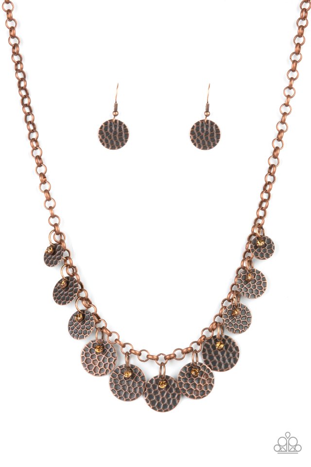​Delightfully Dappled - Copper - Paparazzi Necklace Image