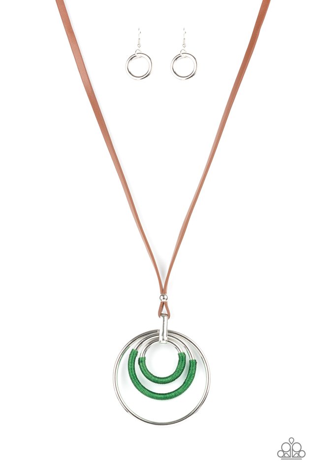 Hypnotic Happenings - Green - Paparazzi Necklace Image