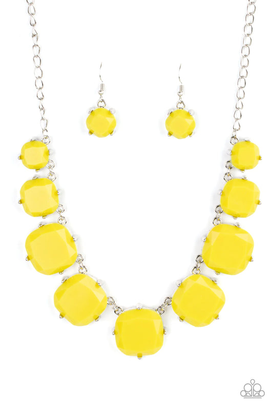 Paparazzi Necklace ~ Prismatic Prima Donna - Yellow