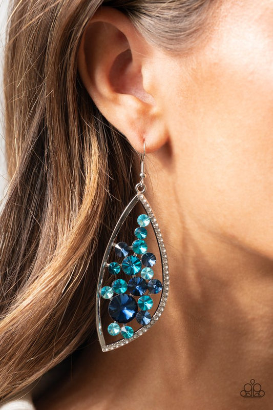 ​Sweetly Effervescent - Blue - Paparazzi Earring Image