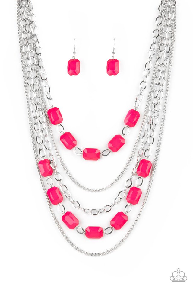 Standout Strands - Pink - Paparazzi Necklace Image