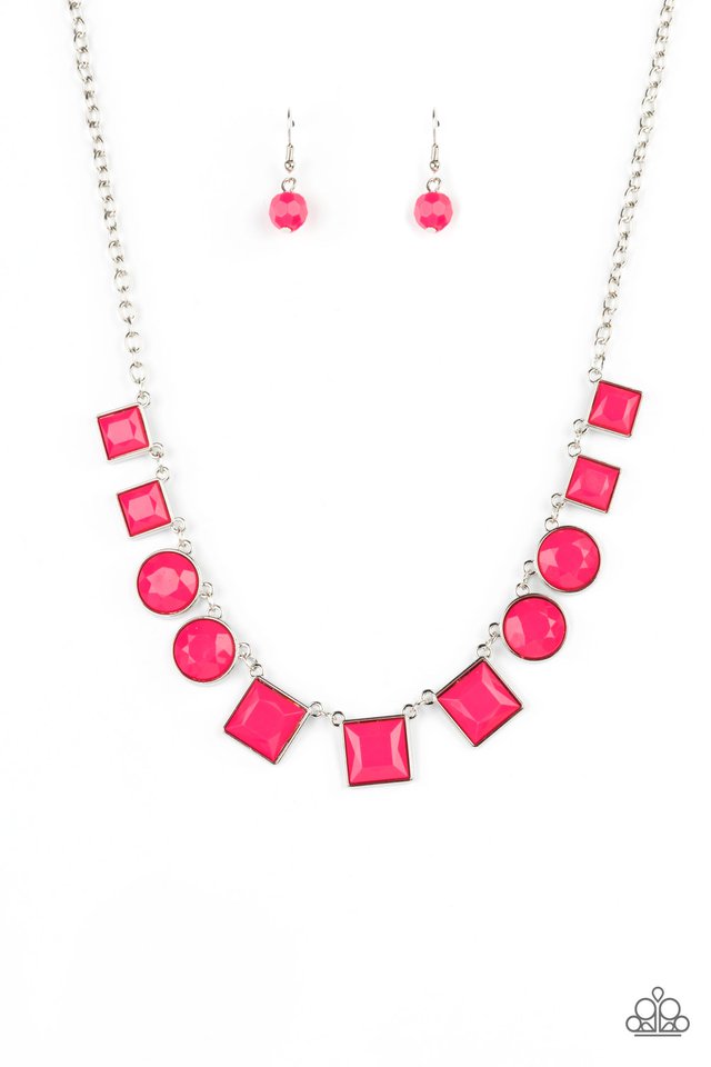 ​Tic Tac TREND - Pink - Paparazzi Necklace Image