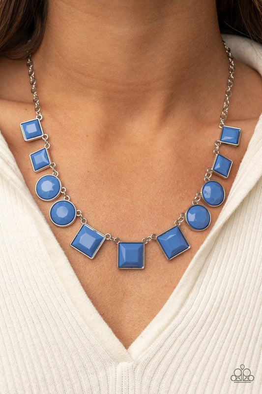 ​Tic Tac TREND - Blue - Paparazzi Necklace Image