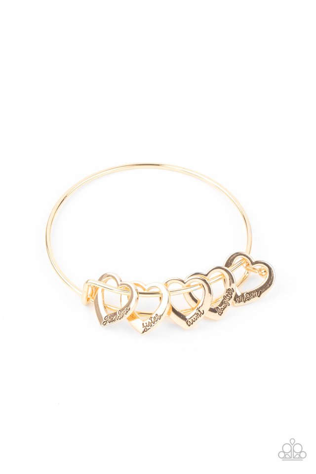 ​A Charmed Society - Gold - Paparazzi Bracelet Image