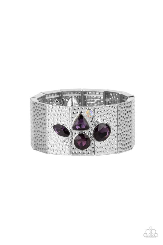 Flickering Fortune - Purple - Paparazzi Bracelet Image