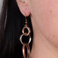 ​Harmoniously Handcrafted - Copper - Paparazzi Earring Image