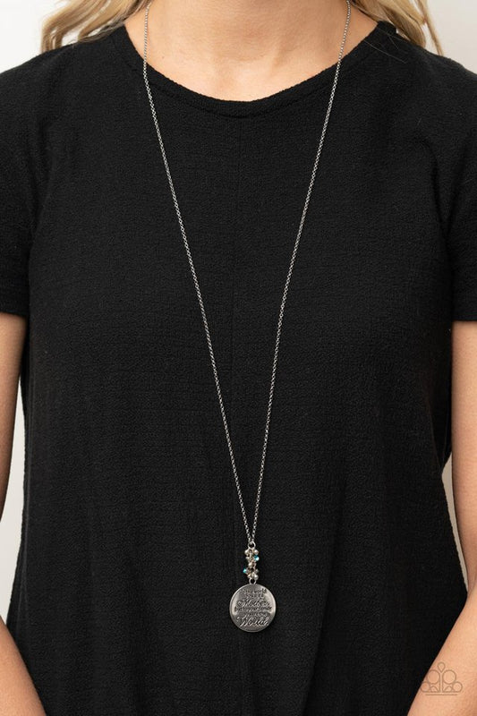 ​Maternal Blessings - Blue - Paparazzi Necklace Image