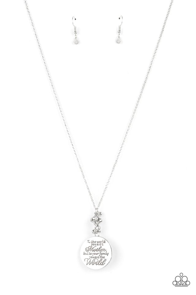 Maternal Blessings - White - Paparazzi Necklace Image